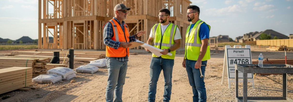 Foreman leading Texas home construction team