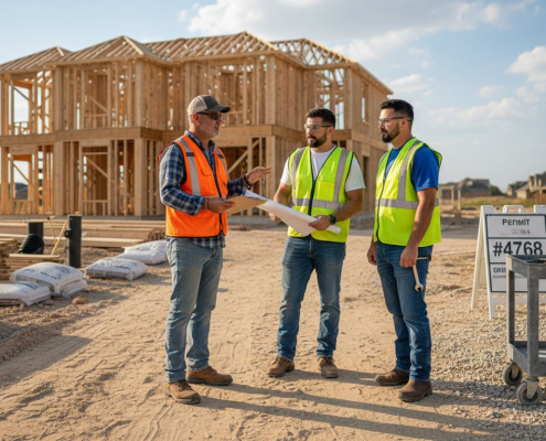 Foreman leading Texas home construction team